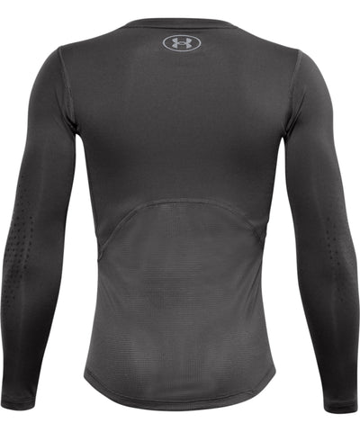 UNDER ARMOUR KID'S HOCKEY LONG SLEEVE FITTED GRIPPY TOP - BLACK