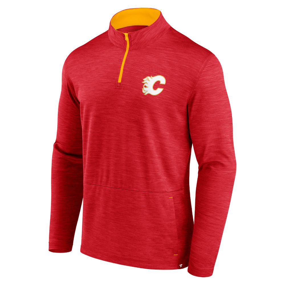 Calgary Flames Hard Check Quarter Zip Mock Neck
