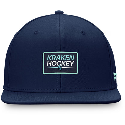FANATICS SEATTLE KRAKEN AUTHENTIC PRO PRIME FLAT BRIM SNAPBACK HAT