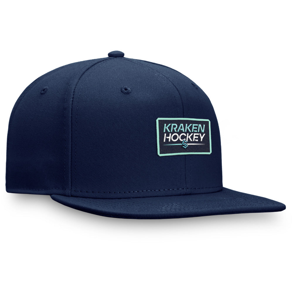 FANATICS SEATTLE KRAKEN AUTHENTIC PRO PRIME FLAT BRIM SNAPBACK HAT