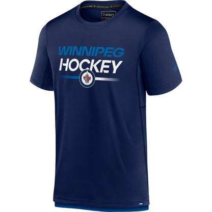 FANATICS WINNIPEG JETS AUTHENTIC PRO ADULT TECH T SHIRT