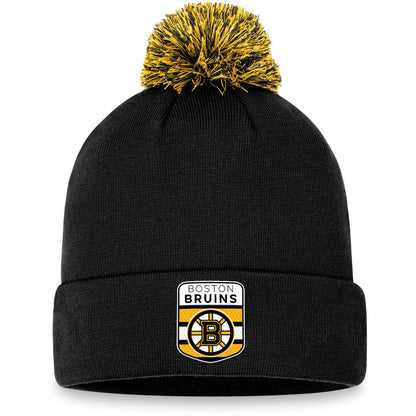 FANATICS BOSTON BRUINS DRAFT CUFFED POM TOQUE