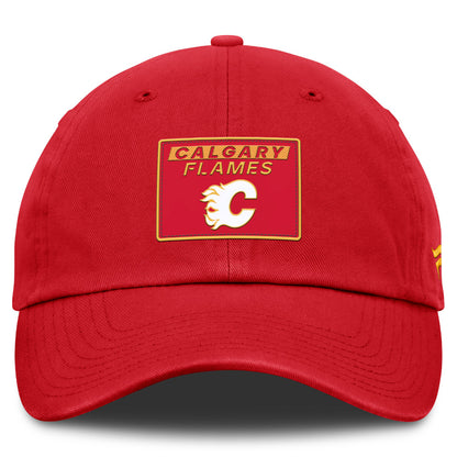 FANATICS CALAGARY FLAMES RINK PRO 2 ADULT UNSTRUCTERED ADJUSTABLE HAT