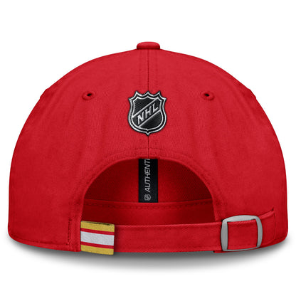 FANATICS CALAGARY FLAMES RINK PRO 2 ADULT UNSTRUCTERED ADJUSTABLE HAT