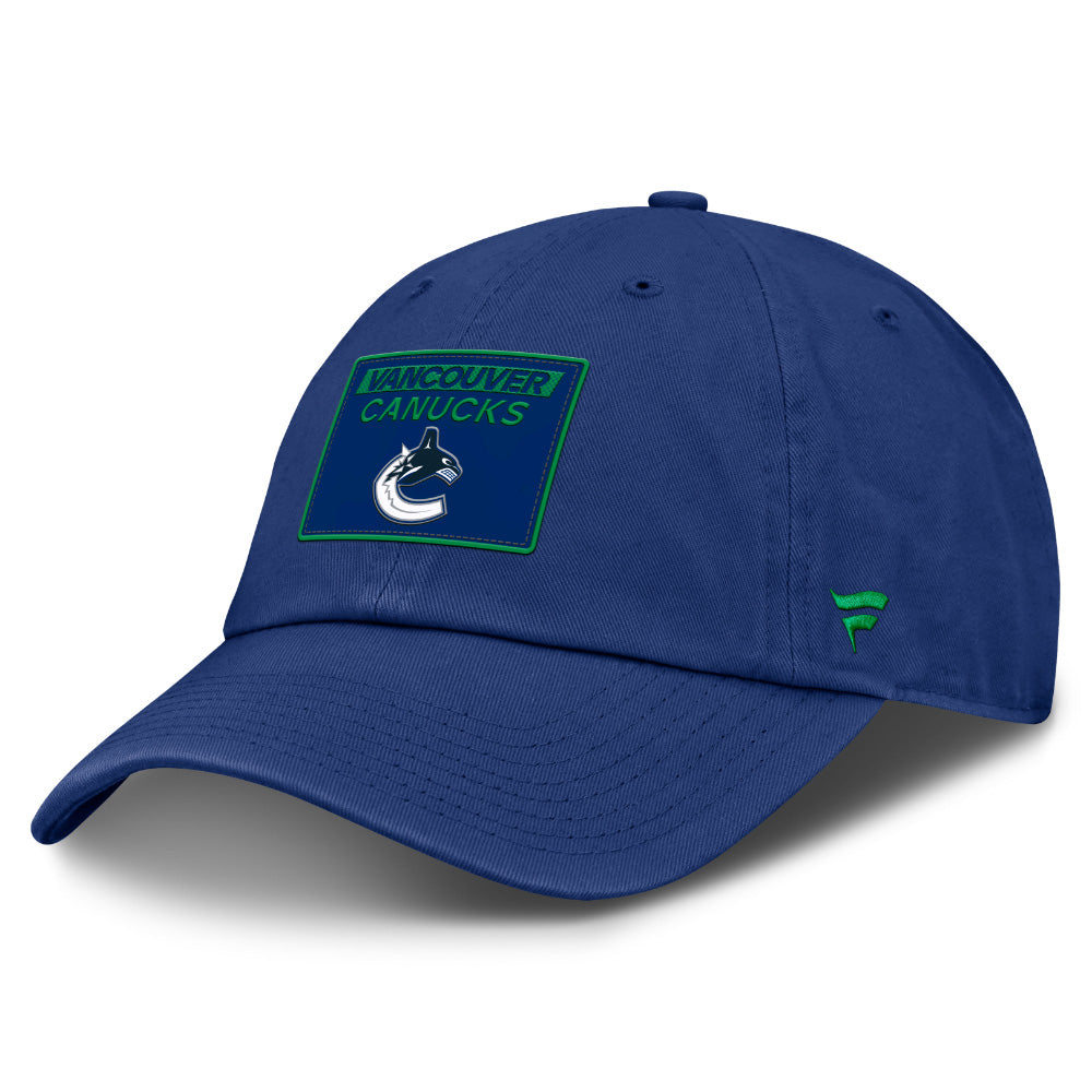 FANATICS VANCOUVER CANUCKS RINK PRO 2 ADULT UNSTRUCTERED ADJUSTABLE HAT