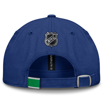 FANATICS VANCOUVER CANUCKS RINK PRO 2 ADULT UNSTRUCTERED ADJUSTABLE HAT