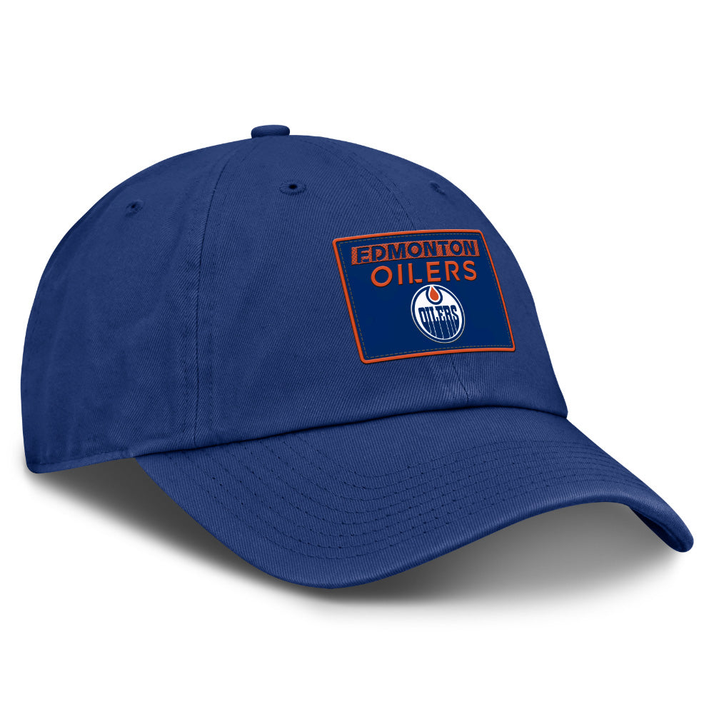 FANATICS EDMONTON OILERS RINK PRO 2 ADULT UNSTRUCTERED ADJUSTABLE HAT