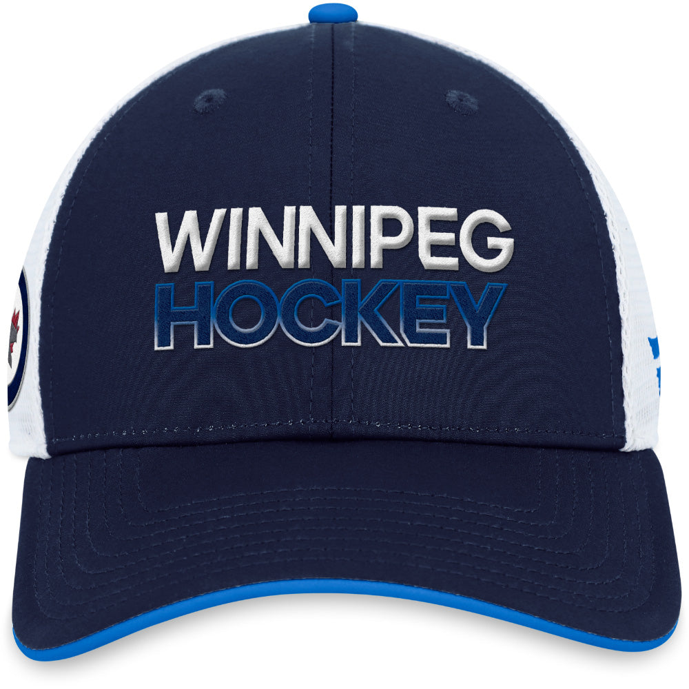 FANATICS WINNIPEG JETS AUTHENTIC PRO RINK STRUCTURED TRUCKER HAT
