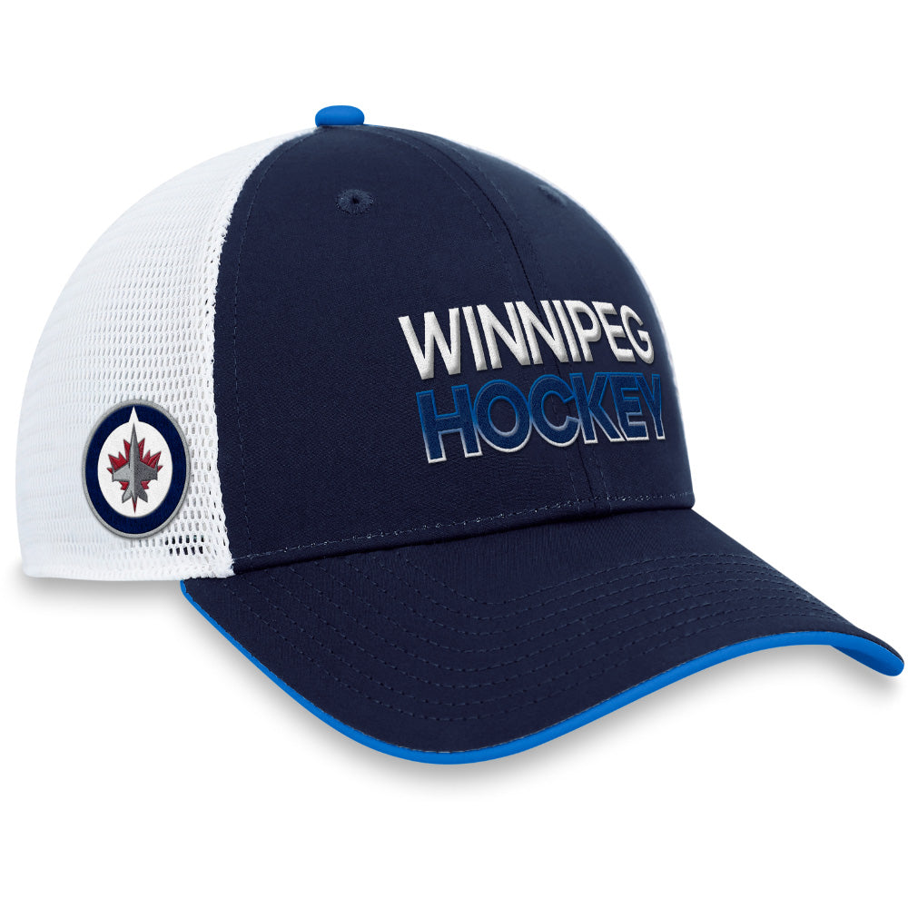FANATICS WINNIPEG JETS AUTHENTIC PRO RINK STRUCTURED TRUCKER HAT
