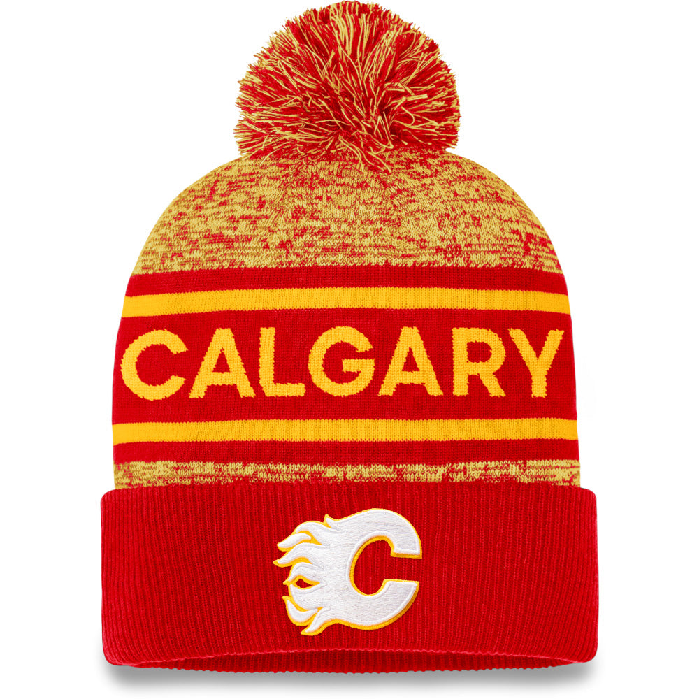 Fanatics Calgary Flames Adult Authentic Pro Cuffed Pom Toque – Pro ...