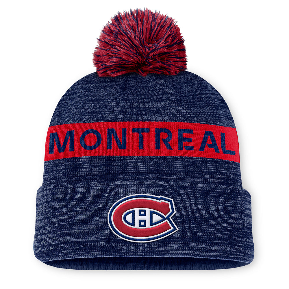 Fanatics Montreal Canadiens Rink 11 Acrylic Cuffed Pom Beanie