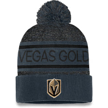 FANATICS VEGAS GOLDEN KNIGHTS ADULT AUTHENTIC PRO HEATHERED CUFFED POM TOQUE