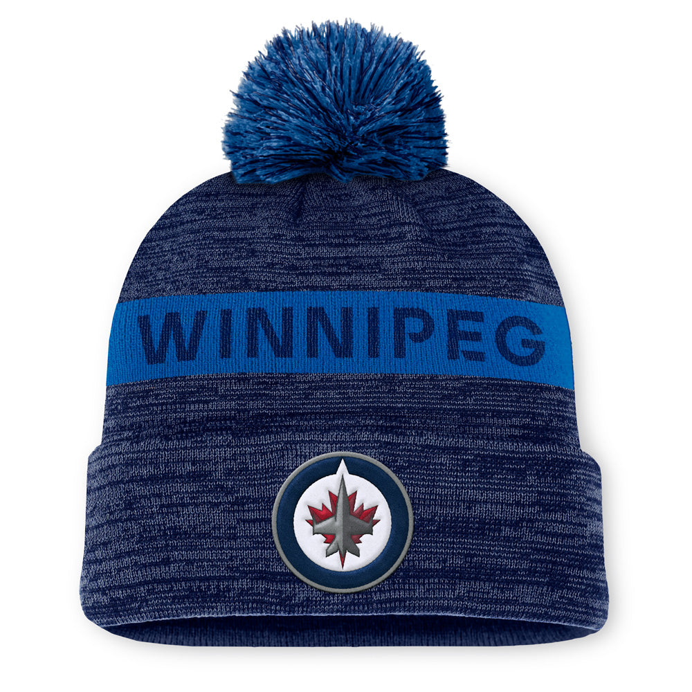 FANATICS WINNIPEG JETS RINK 11 ACRYLIC CUFFED POM BEANIE
