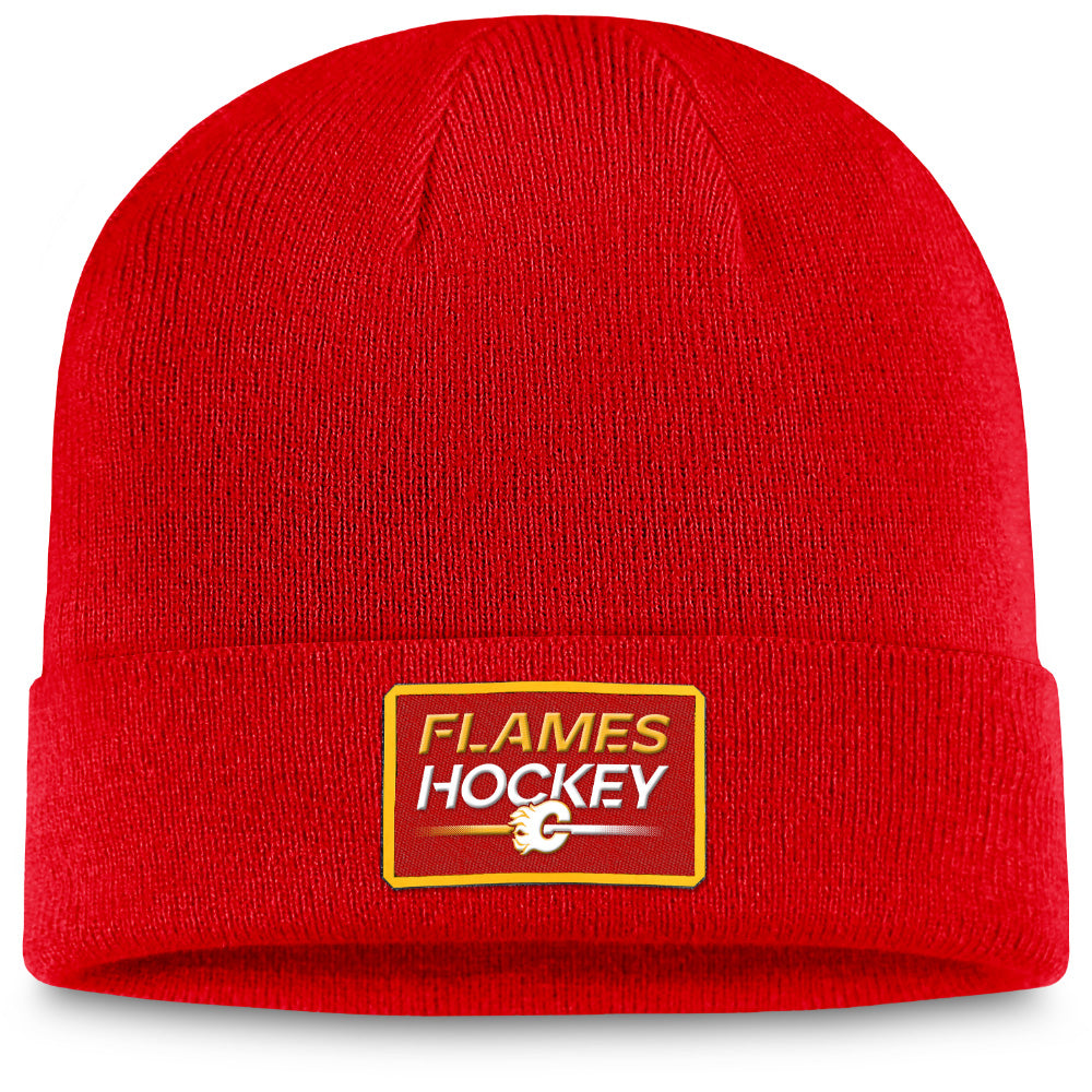 FANATICS CALGARY FLAMES ADULT AUTHENTIC PRO PRIME CUFF TOQUE