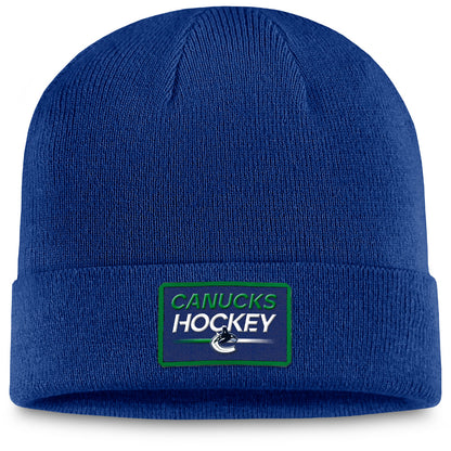 FANATICS VANCOUVER CANUCKS ADULT AUTHENTIC PRO PRIME CUFF TOQUE