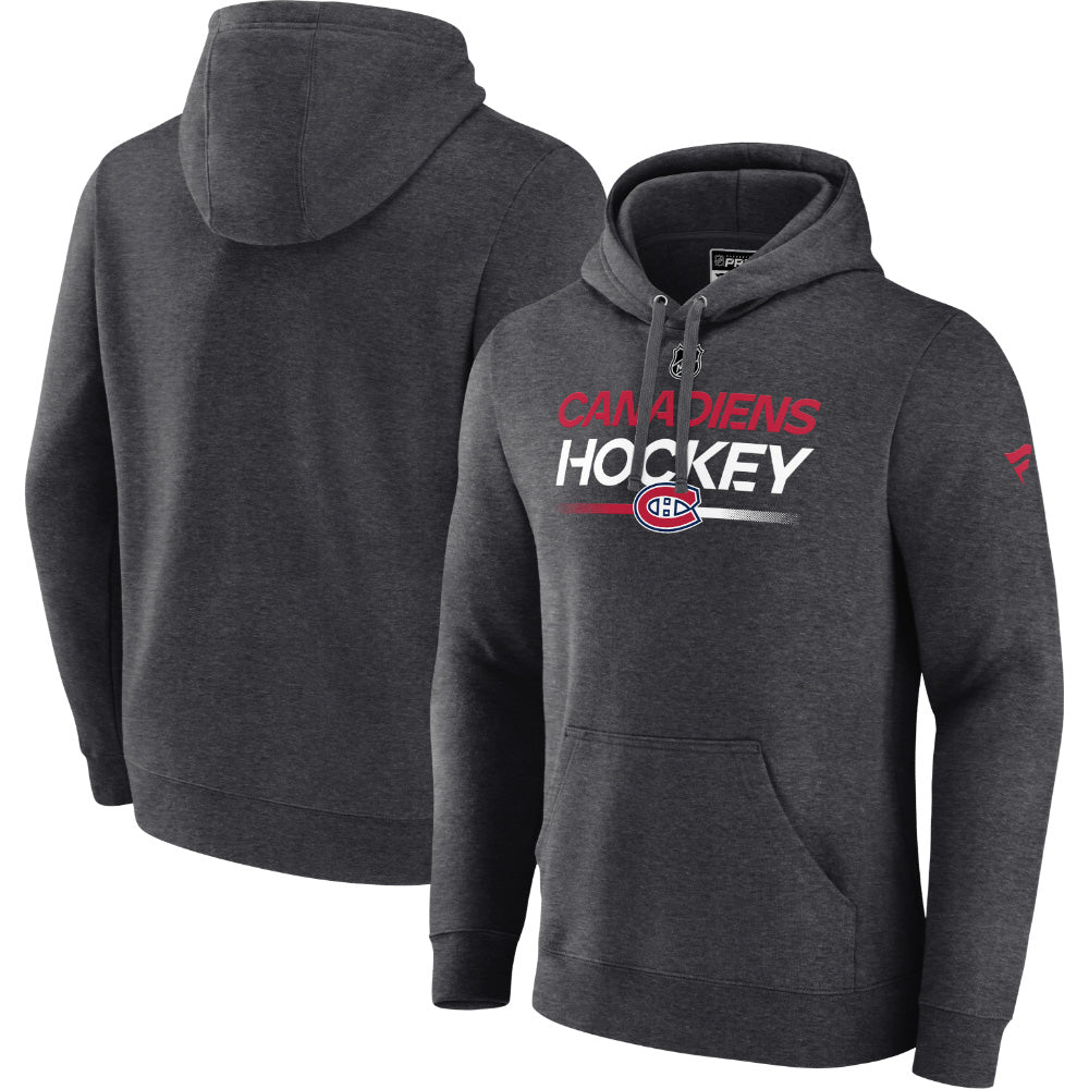 FANATICS MONTREAL CANADIENS AUTHENTIC PRO PRIME PULLOVER HOODIE
