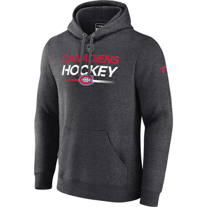 FANATICS MONTREAL CANADIENS AUTHENTIC PRO PRIME PULLOVER HOODIE
