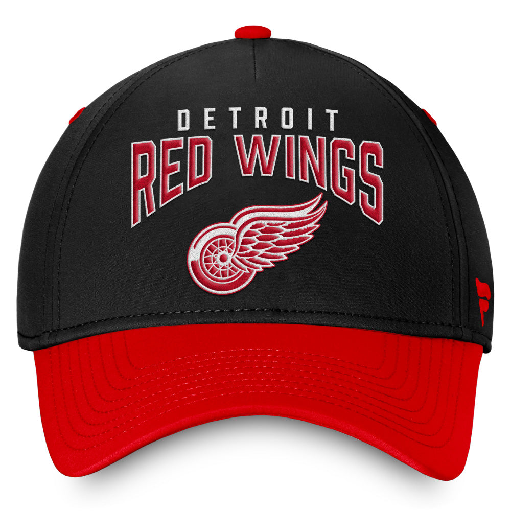 Detroit Red Wings Fundamental Stretch Flex 5 Panel Hat Black