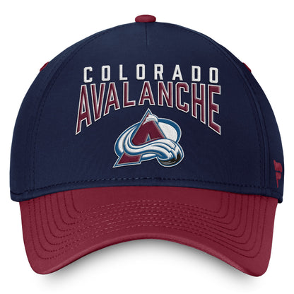 Colorado Avalanche Fundamentals Stretch Flex 5 Panel Hat Navy