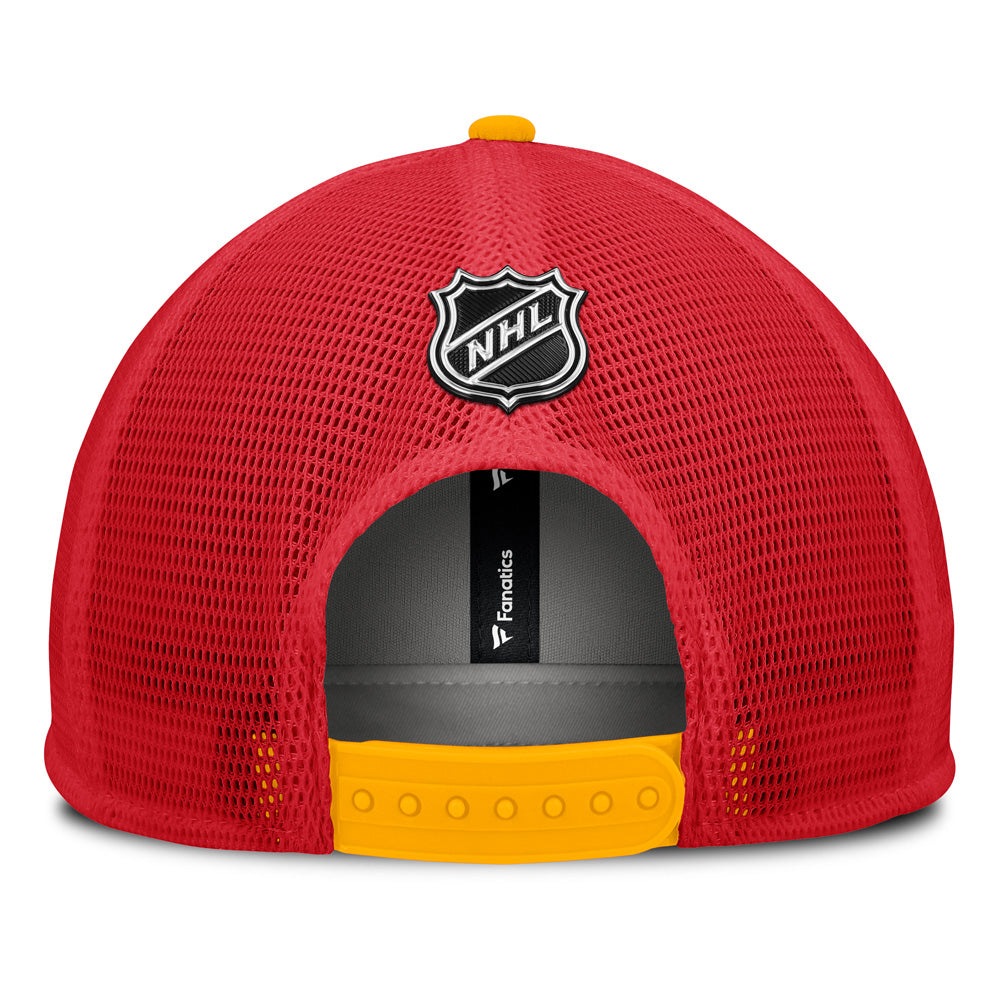 Calgary Flames Flat Brim Snacpback Hat