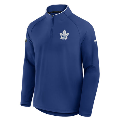 Fanatics Toronto Maple Leafs Authentic Pro Rink Training Blue 1/4 Zip