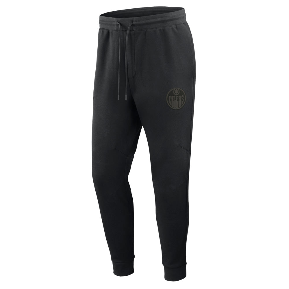 Fanatics Edmonton Oilers Authentic Pro Road Black Fleece Jogger Pants