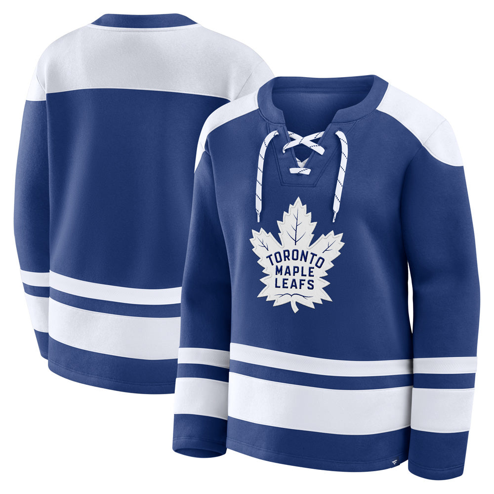 Fanatics Toronto Maple Leafs Icing Lace Women's Blue Long Sleeve Shirt
