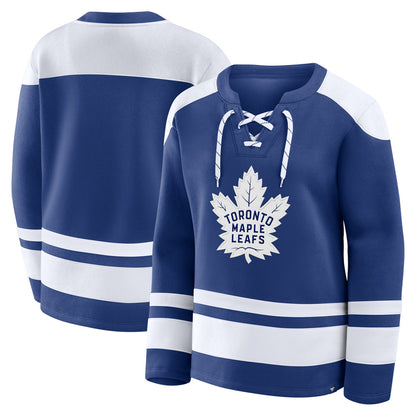 Fanatics Toronto Maple Leafs Icing Lace Women's Blue Long Sleeve Shirt
