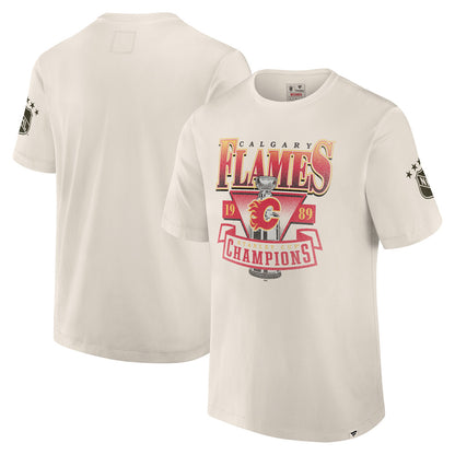 Calgary Flames Decades Timeless Short Sleeve Top White