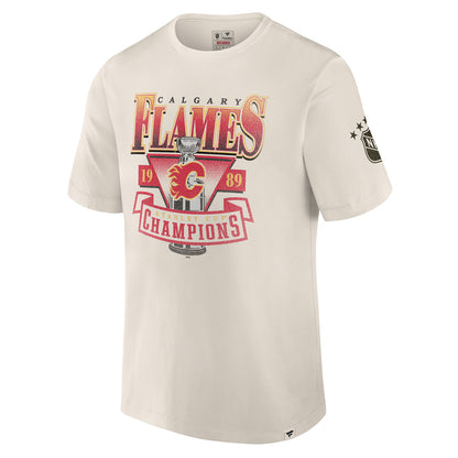 Calgary Flames Decades Timeless Short Sleeve Top White