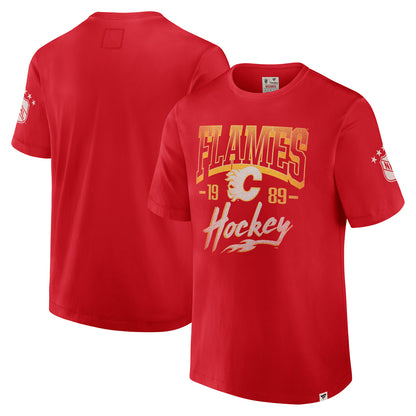 Calgary Flames Decades Timeless Short Sleeve T-Shirt