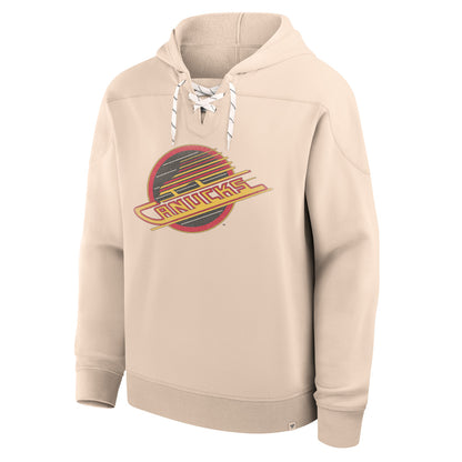 Vancouver Canucks Fleece French Terry Beige Hoodie