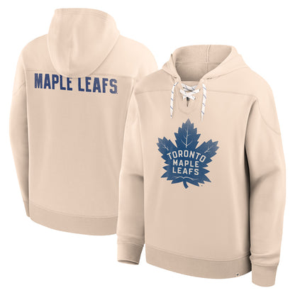 Fanatics Toronto Maple Leafs French Terry Beige Hoodie