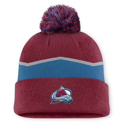 Colorado Avalanche Rink 13 Cuffed Pompom Beanie