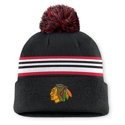 Chicago Blackhawks Rink 13 Cuffed Pompom Beanie