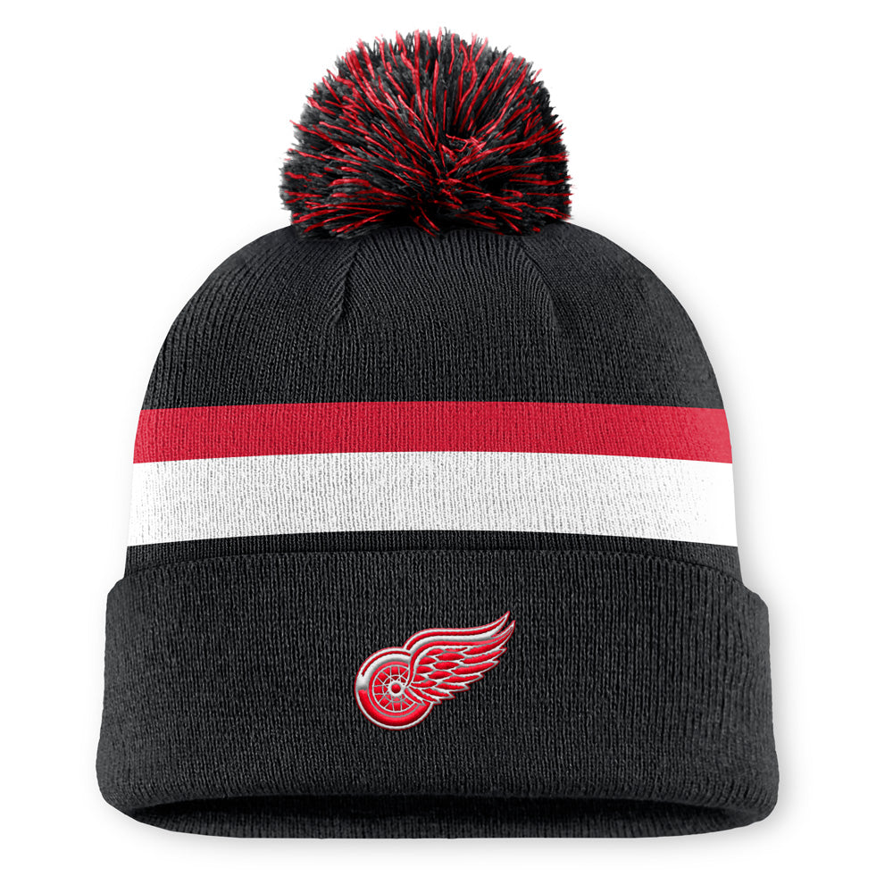 Detroit Red Wings Rink 13 Cuffed Pompom Beanie