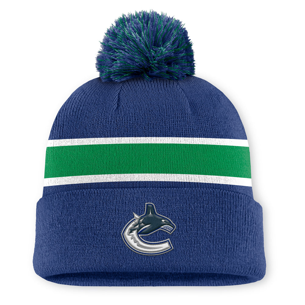 Vancouver Canucks Rink 13 Cuffed Pompom Beanie