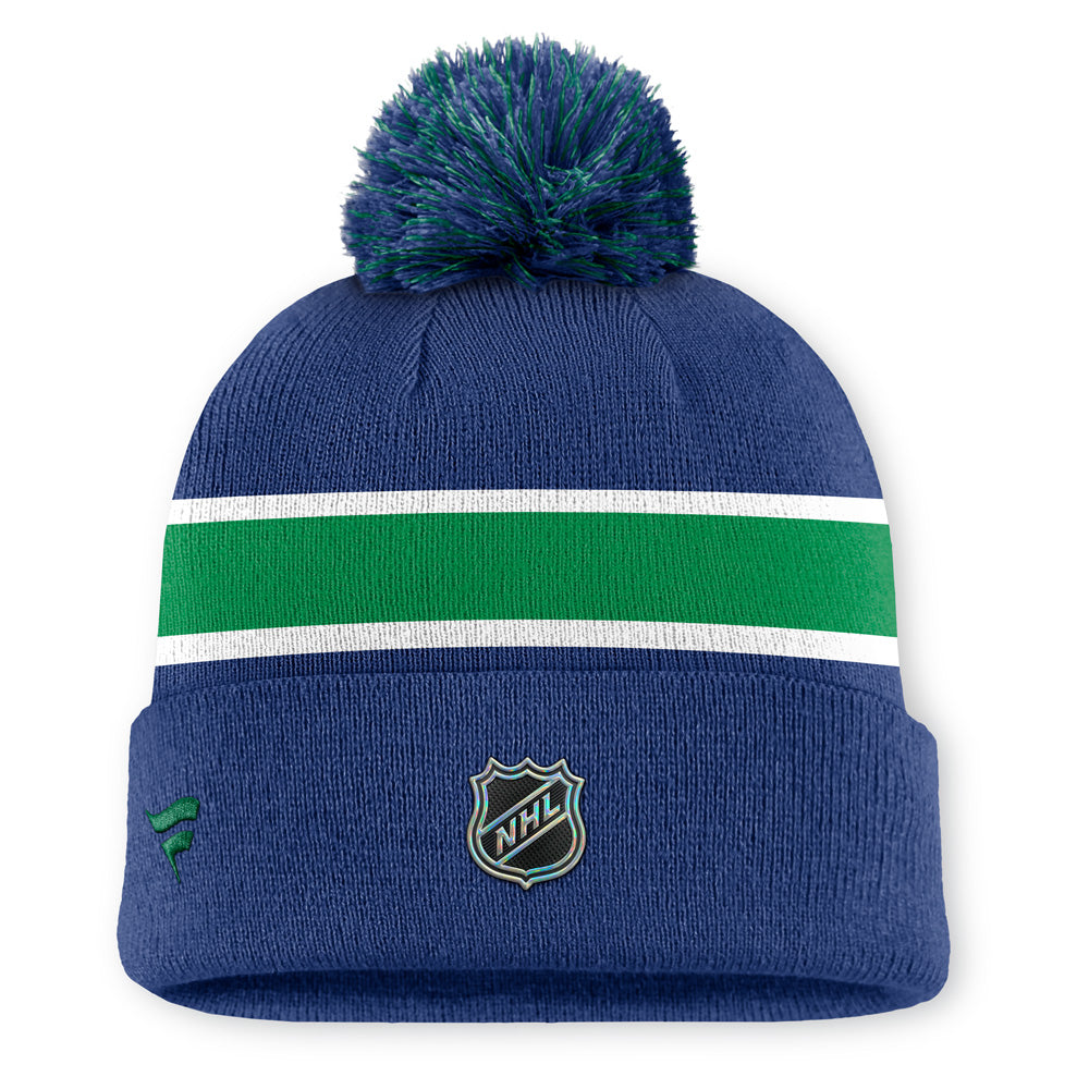 Vancouver Canucks Rink 13 Cuffed Pompom Beanie