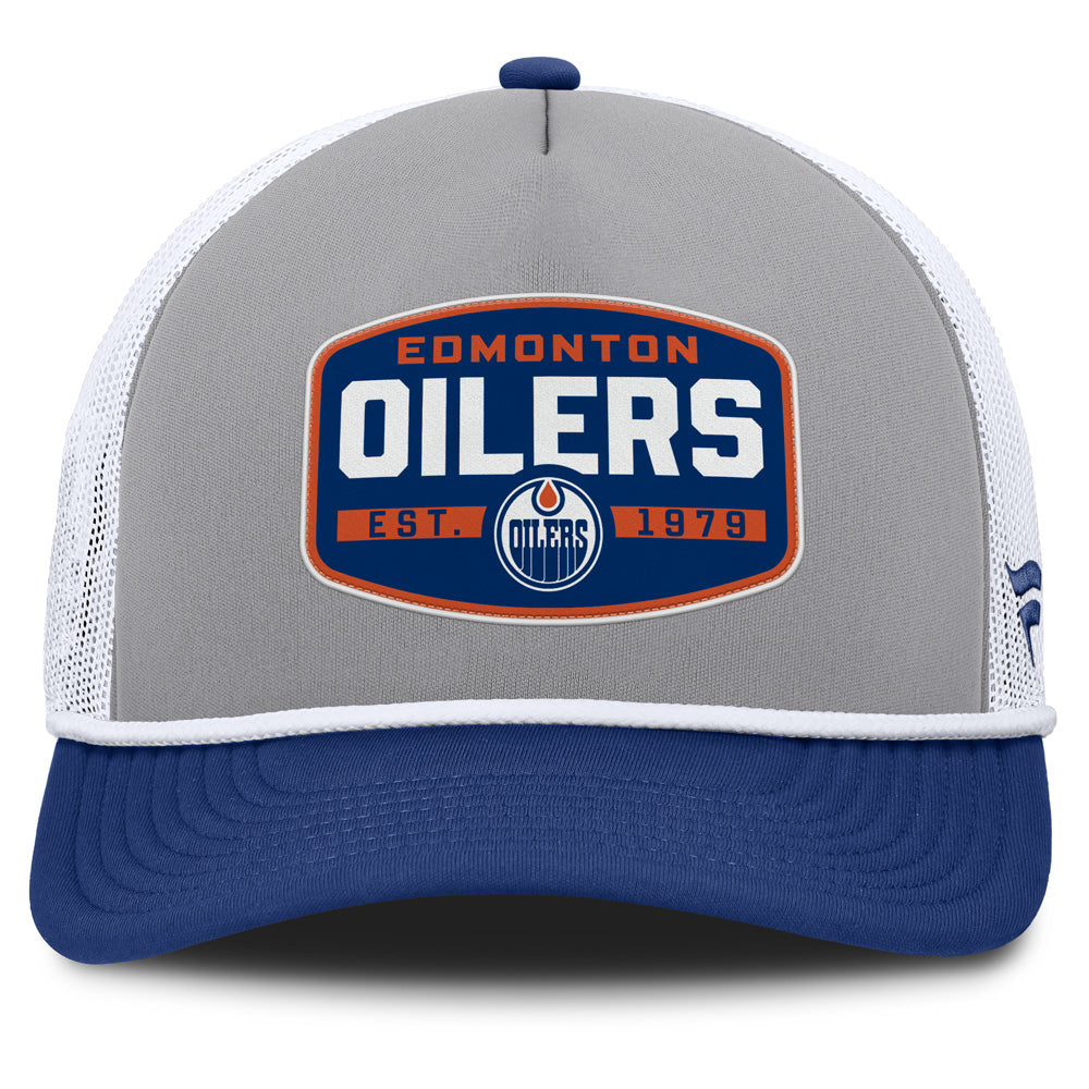 Fanatics Edmonton Oilers A-Frame Grey Hat