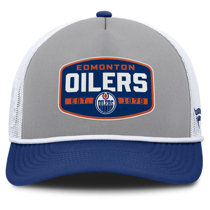 Fanatics Edmonton Oilers A-Frame Grey Hat