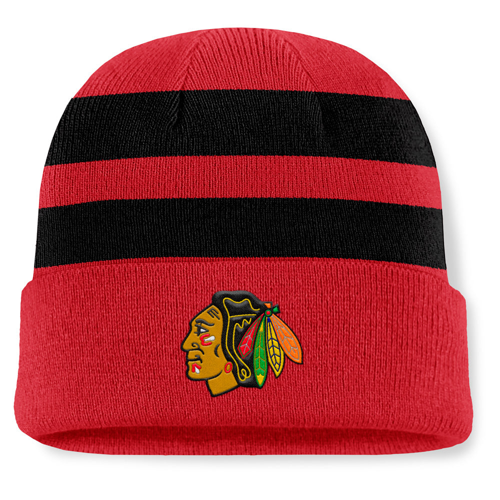 Fanatics Chicago Blackhawks NHL Swipe Men's Red Beanie