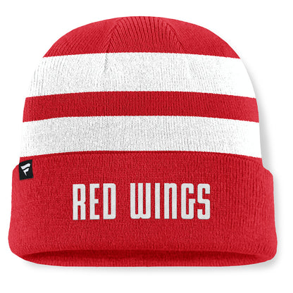 Fanatics Detroit Red Wings NHL Swipe Men's Red Beanie