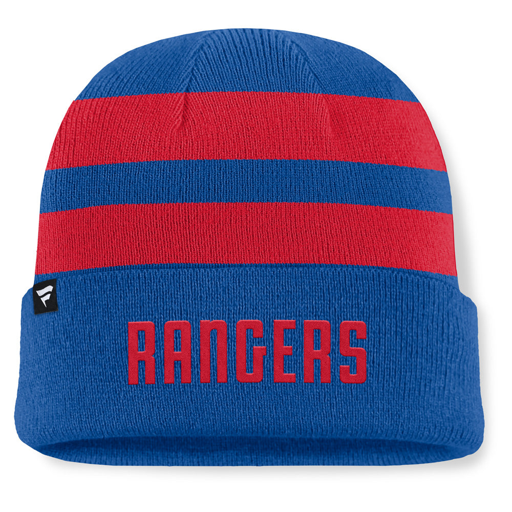 Fanatics New York Rangers NHL Swipe Men's Blue Beanie