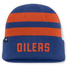 Fanatics Edmonton Oilers NHL Swipe Men's Blue Beanie