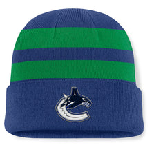 Fanatics Vancouver Canucks NHL Swipe Men's Blue Beanie