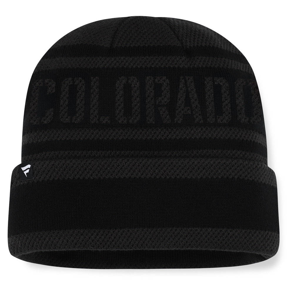 Fanatics Colorado Avalanche NHL Recon Men's Black Beanie
