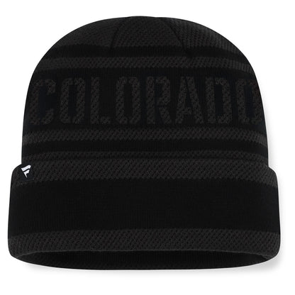 Fanatics Colorado Avalanche NHL Recon Men's Black Beanie