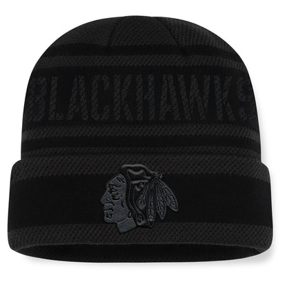 Fanatics Chicago Blackhawks NHL Recon Men's Black Beanie