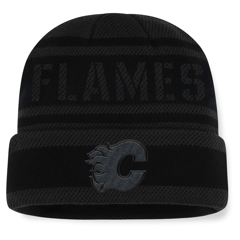 Fanatics Calgary Flames NHL Recon Men's Black Beanie