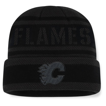 Fanatics Calgary Flames NHL Recon Men's Black Beanie